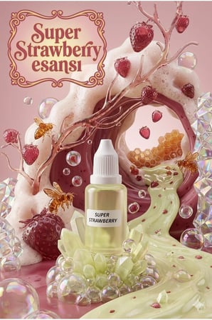 Çilek Esans & Pembe Kırmızı Boya & Sabun Bazı 1 KG