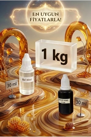 Bal Esansı & Kahverengi Boya & Sabun Bazı 1 KG Yapım Seti