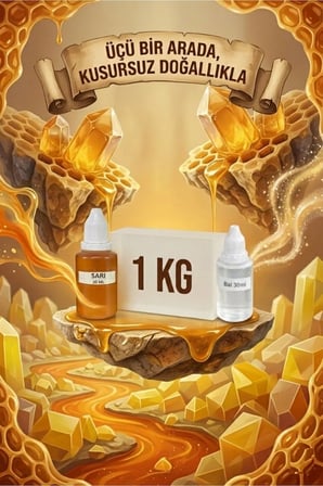 Bal Esansı & Sarı Boya & Sabun Bazı 1 KG Yapım Seti