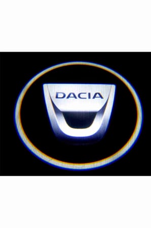Dacia Araçlar Için Pilli Yapıştırmalı Kapı Altı Led Logo