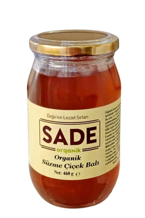 Sade Organik Süzme Çi̇Çek Bali 460 Gr