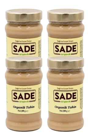 SADE ORGANİK TAHİN 300 GR 4 LÜ PAKET