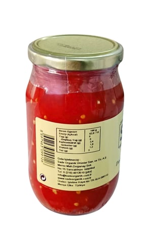 SADE ORGANİK DOĞRANMIŞ DOMATES 340 GR. 4 LÜ