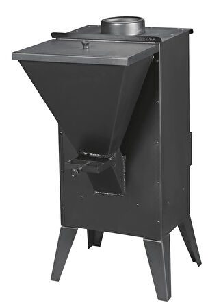 Geniş Camlı Pelet Şömine Sobası - 5 kW, Ayarlanabilir Isı Teknolojisi SM31