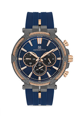 Momentus Lacivert Silikon Kordon Erkek Kol Saati SM371T-11MR