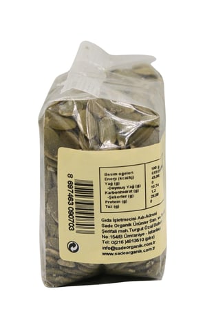 SADE KABAK VE AYÇEKİRDEĞİ İÇİ PAKET 250 GR