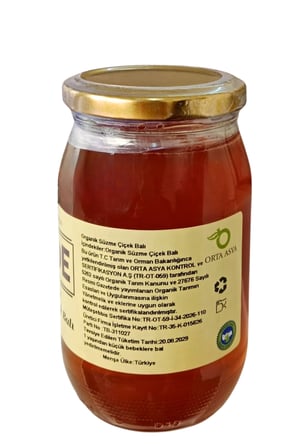 Sade Organik  Süzme Çi̇Çek Bali 460 Gr. 4 Lü Paket