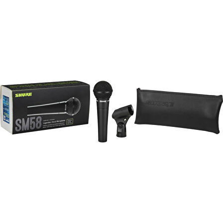 Shure Sm58-BLK Özel Üretim El Tipi Vokal Sahne Mikrofonu- Shure TR Garantili