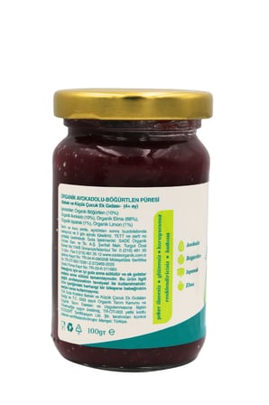 SADE ORGANİK AVAKADOLU BÖĞÜRTLEN  PÜRESİ 100 GR.