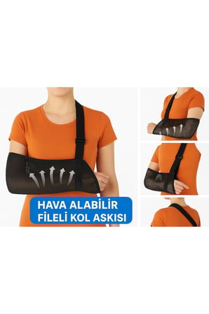 Fileli Ortopedik Kol Askısı Ayarlanabilir Hava Alan Kırık Çıkık İncinme için Kol Sabitleyici Destek