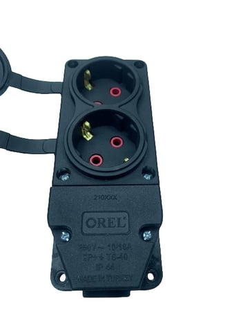 1 Adet Orel 1X16 2 Li Kauçuk Grup Priz 220 V