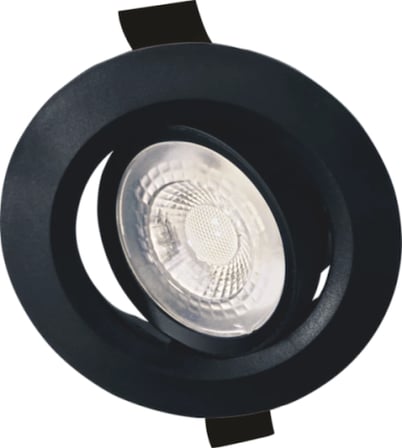 1 Adet CATA CT 5200 Lal Siyah Kasa 7W Sıva Altı Led Spot Beyaz Işık 6400K