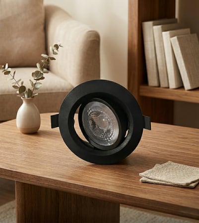 1 Adet CATA CT 5200 Lal Siyah Kasa 7W Sıva Altı Led Spot Beyaz Işık 6400K