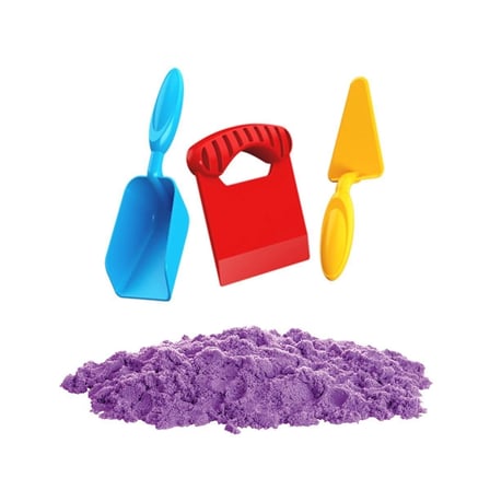 03694 , Aksesuarlı Mor Kinetik Oyun Kumu 1000 gr