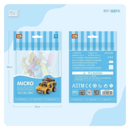 LZ8621 LOZ Araba Blok Seti Mini Poşet - life