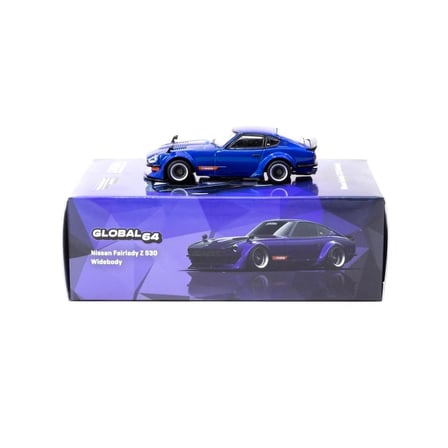 Eco Lounge 1/64 Nissan Fairlady Z S30 Widebody Blue - Designed by Jon Sibal