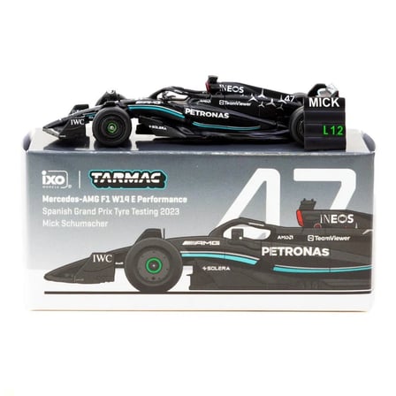 Eco Lounge 1/64 Mercedes-AMG F1 W14 E Performance Spanish Grand Prix Tyre Testing 2023 Mick Schumach