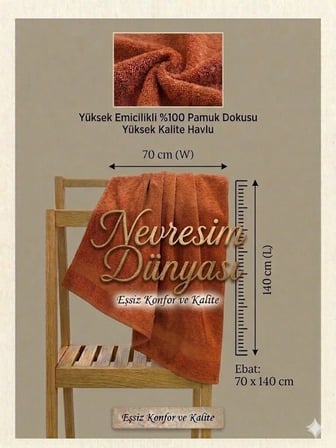 Eco Lounge Prime Havlu 70x140 Kiremit
