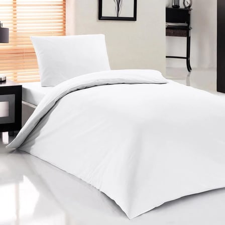 Eco Lounge Otel Tipi Tek Kişilik Nevresim Takımı Beyaz