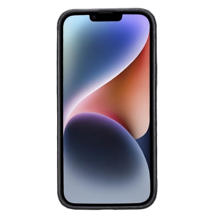 Apple iPhone 15 Plus Uyumlu Deri Arka Kapak ROCK RST1