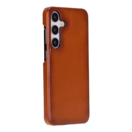 Samsung Galaxy S25 Plus Uyumlu, Hakiki Deri, El Yapımı Arka Kapak, Gölgeli Taba