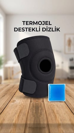 Çapraz Bağ Destekli Ortopedik Diz Korsesi Menisküs Dizlik Termojel Hediyeli