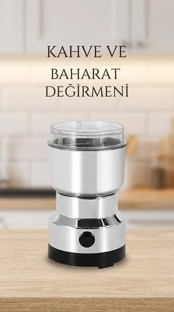 Elektrikli Kahve ve Baharat Öğütücü, Kompakt Tasarım, Mutfak Kullanımı