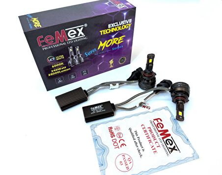 FEMEX Super More Csp SUPERIOR ETI Chipset HB 9005 Radyatör Soğutmalı ExtRa PerFormans Led Xenon