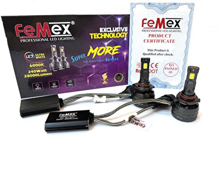 FEMEX Super More Csp SUPERIOR ETI Chipset HB 9005 Radyatör Soğutmalı ExtRa PerFormans Led Xenon