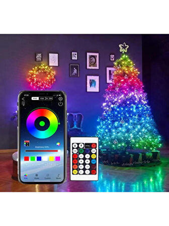 Televizyon Arkası 10 Metre Bluetooth Telefon Kontrollü Smart Şerit Led Sese Duyarlı Kumandalı