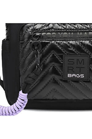 Parlak Yumuşak Kumaş Çapraz Askılı Kadın Postacı Çantası