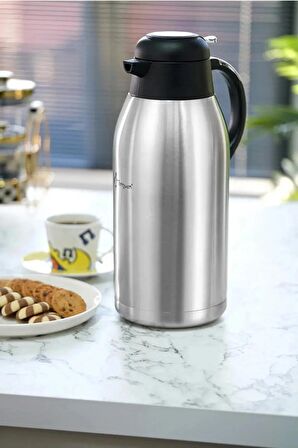 Penguen 2.5 Litre Çift Katlı Çelik Termos Çay Termosu 1250XS