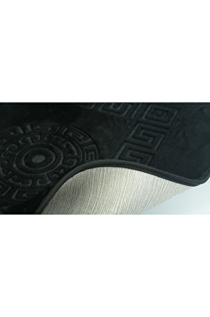 Simav Deluxe Kaymaz Taban, Yumuşacık, Emici 2'li Lüks Baskılı Banyo Paspası