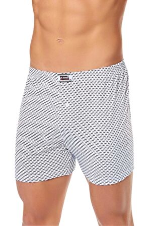 Seher Yıldızı Düğmeli Desenli Boxer 10'lu Paket