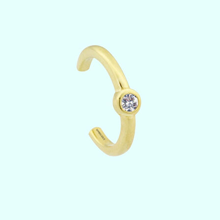 Altın Kıkırdak Küpe 14 Ayar Earcuff Tektaş