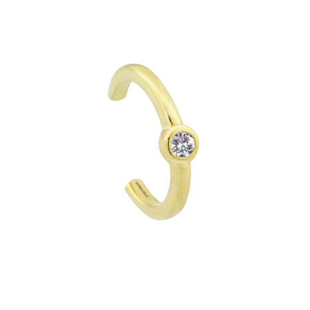 Altın Kıkırdak Küpe 14 Ayar Earcuff Tektaş