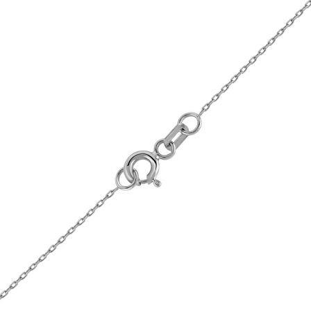 0.83 Karat Pırlanta Safir Kolye