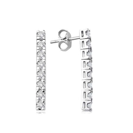 0.79 Karat Pırlanta Trend Küpe