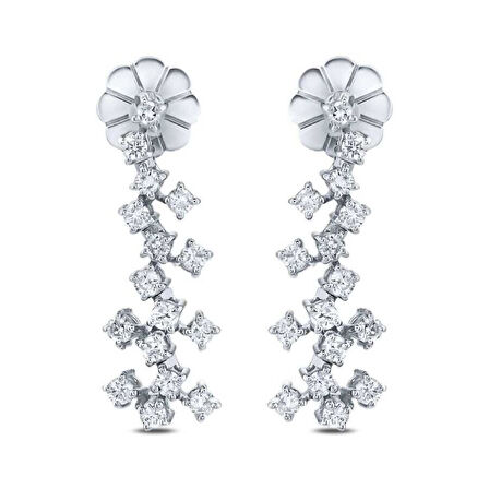 0.65 Karat Pırlanta Trend Küpe