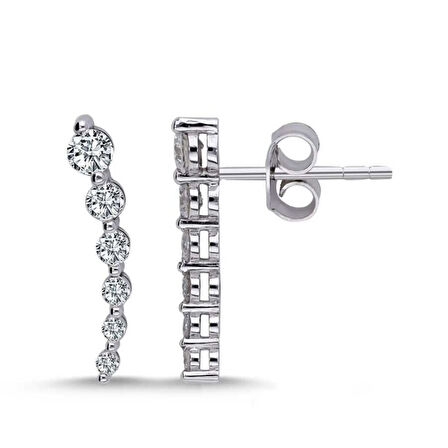 0.48 Karat Pırlanta Trend Küpe