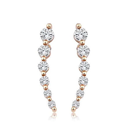 0.42 Karat Pırlanta Trend Küpe