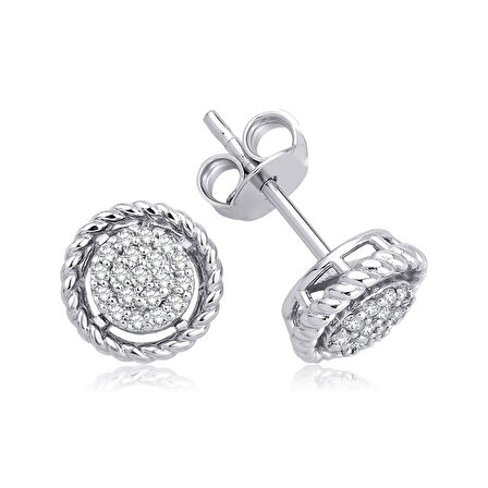 0.21 Karat Pırlanta Trend Küpe