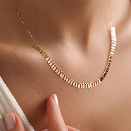 Altın Sarkık Kolye 52+3 cm