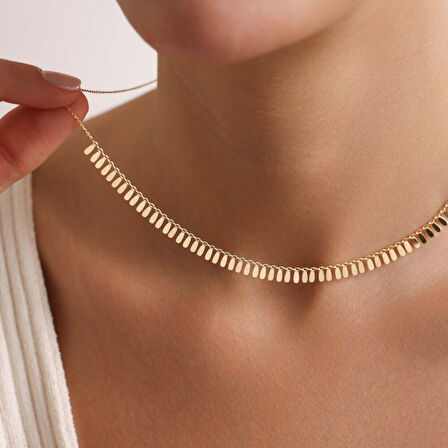 Altın Sarkık Kolye 52+3 cm