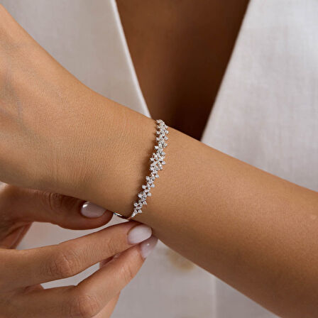 Yıldız Seli Beyaz Altın Takı Seti