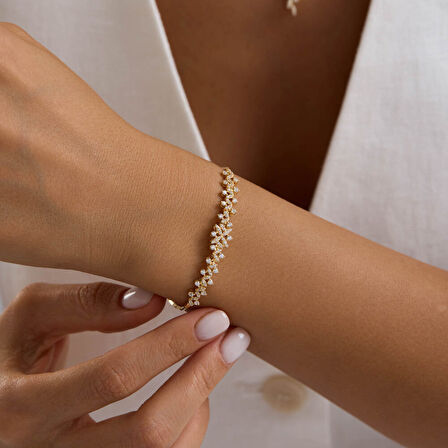 Yıldız Seli Sarı Altın Takı Seti