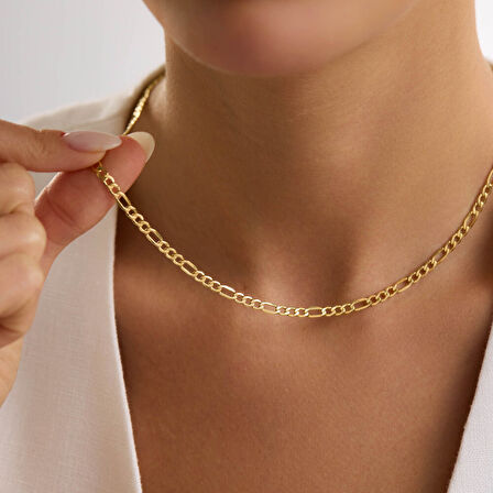 Figaro Zincir 14 Ayar 50 cm - 3 mm