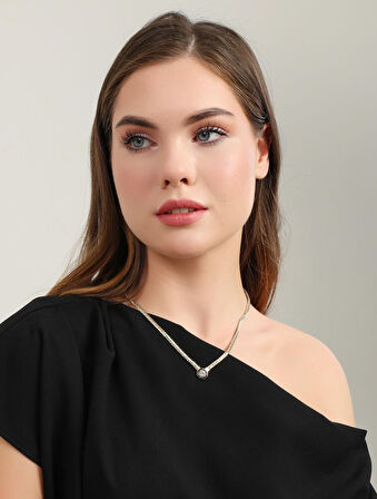 Gurmet Çağla Kolye 14 Ayar Altın 50+3 cm