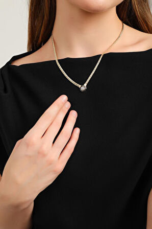 Gurmet Çağla Kolye 14 Ayar Altın 50+3 cm