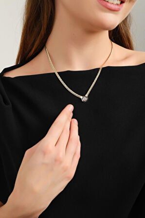 Gurmet Çağla Kolye 14 Ayar Altın 50+3 cm